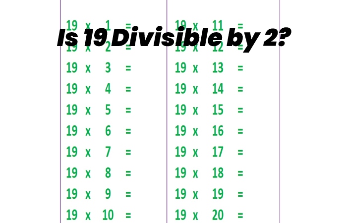 Is 19 Divisible by 2?
