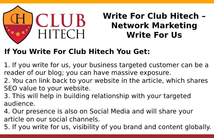 Why Write for Us – Network Marketing Write for Us
