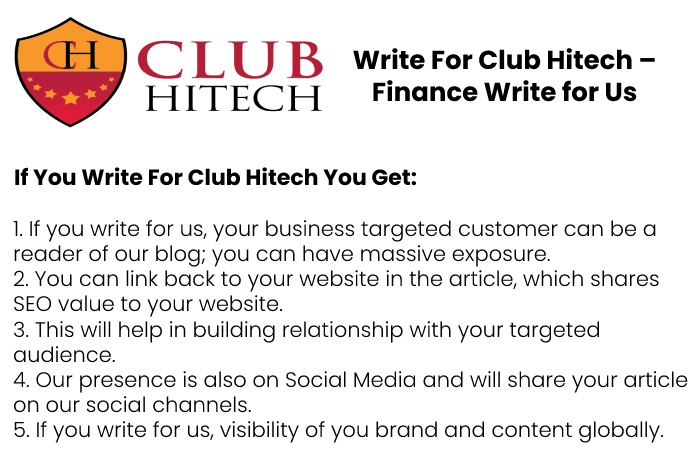 Why Write for Us – Finance Write for Us
