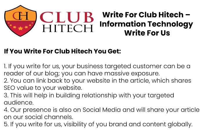 Why Write for Clubhitech?
