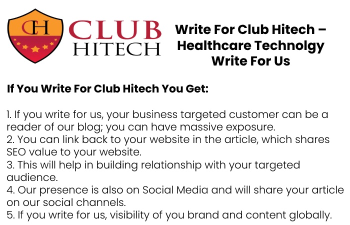 How Do You Submit An Article? - Healthcare Technology Write for us