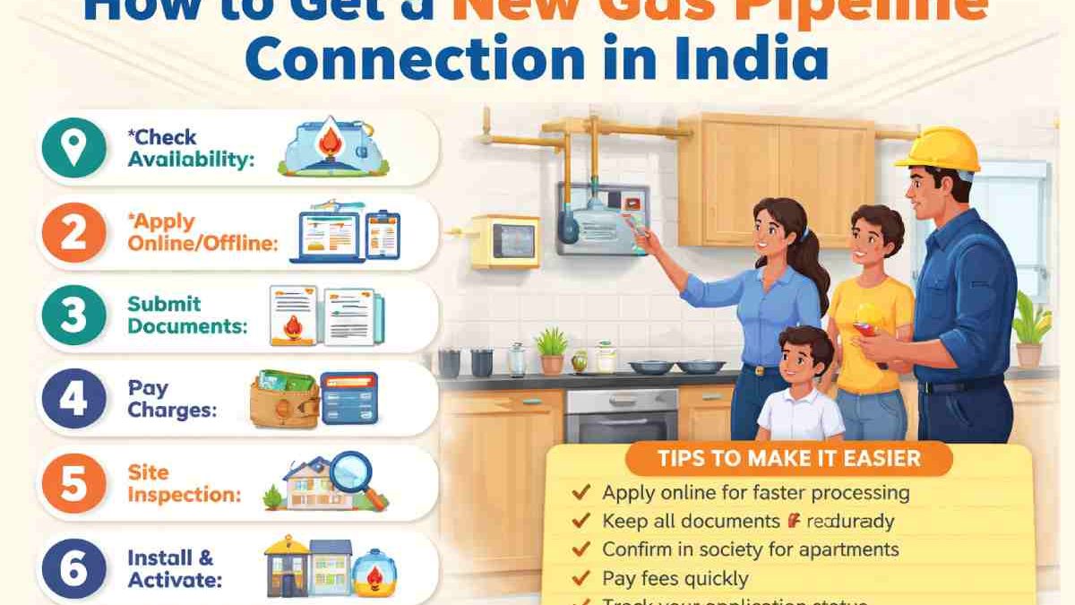 How Can I Get a New Gas Pipeline Connection in India? Complete Step-by-Step Guide