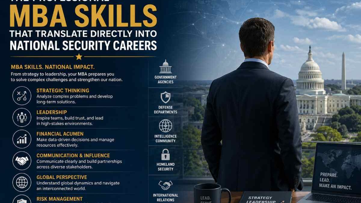 The Professional MBA Skills That Translate Directly Into National Security Careers