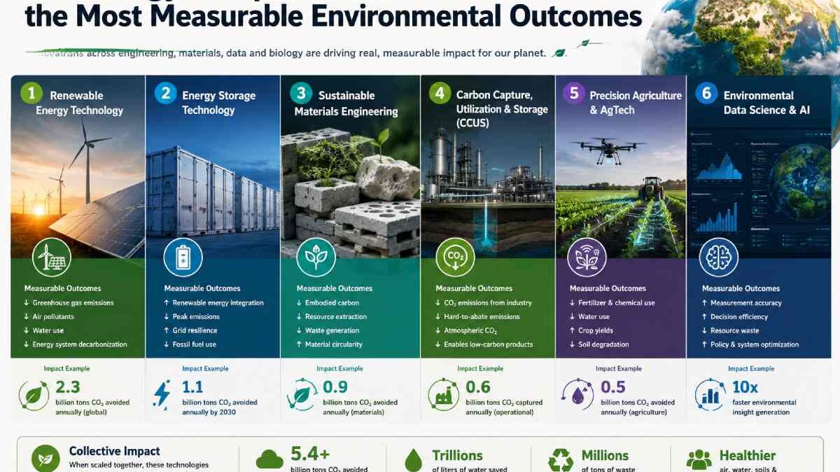 Technology Disciplines That Produce the Most Measurable Environmental Outcomes