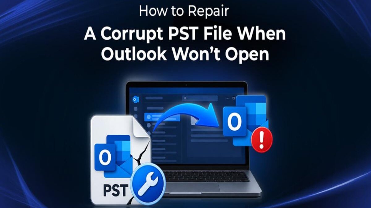 How to Repair a Corrupt PST File When Outlook Won’t Open